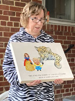 The King and Queen of the Liliputians with a Baby Jaguar