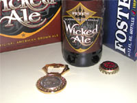 The Original Popener, just before it was broken opening a bottle of Pete's Wicked Ale