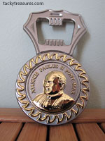 Pope John Paul II popener with Pope Benedict XVI on the reverse