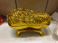 Golden Peanut Candy Dish