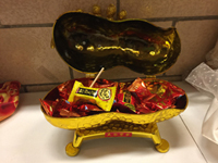 Golden Peanut Candy Dish