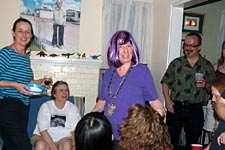 Julie makes her entrance