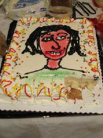 Self portrait birthday cake