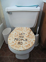 "Let My People Go" toilet seat cover 