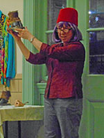 Julie, displaying one of the many entries in this year's show