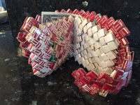 Woven cigarette pack wallet