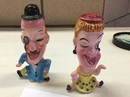 Big-headed Salt and Pepper Shakers