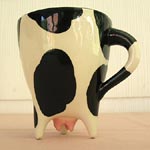 Cow udder mug