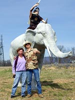 Julie, Mark Cline, and Hannibal