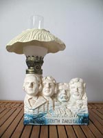 Mount Rushmore oil lamp